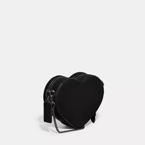 NWT❤️Coach Heart Crossbody 14 Black CE765 - Picture 2 of 5